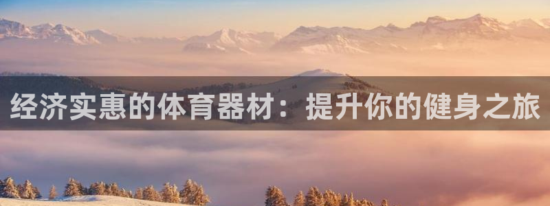 极悦官网登录：经济实惠的体育器材：提升你的健身之旅